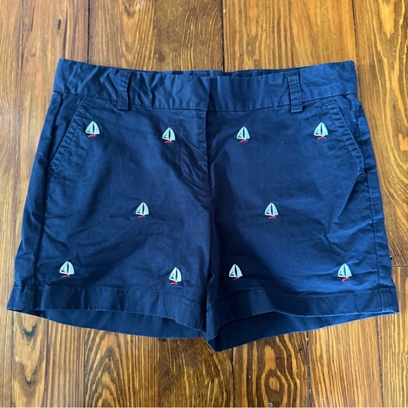 Vineyard Vines Other - Vineyard Vines Boys Shorts Size 14 Embroidered Sailboats Navy Blue Adj. Waist